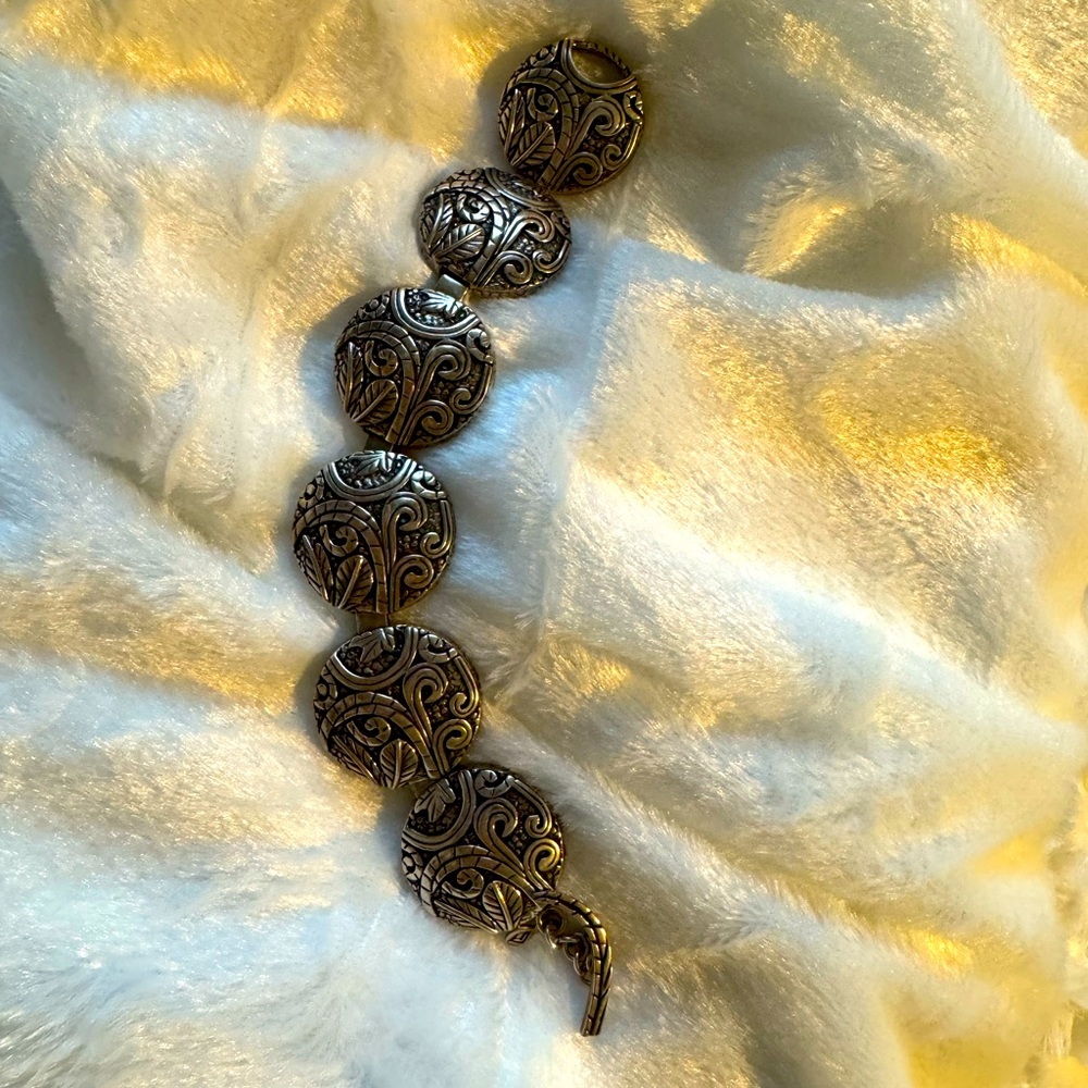 Silpada Solid Sterling Silver Heavy Bracelet - image 1